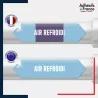 Vinyle adhésif de Tuyauterie norme NFX ou CLP - Air refroidi