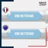 Vinyle adhésif de Tuyauterie norme NFX ou CLP - Vide nettoyage