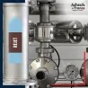 Marqueur tuyauterie norme française NFX air - adhésif laminé colle forte -Rejet