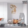 Sticker Lapine avec prénom personnalisable