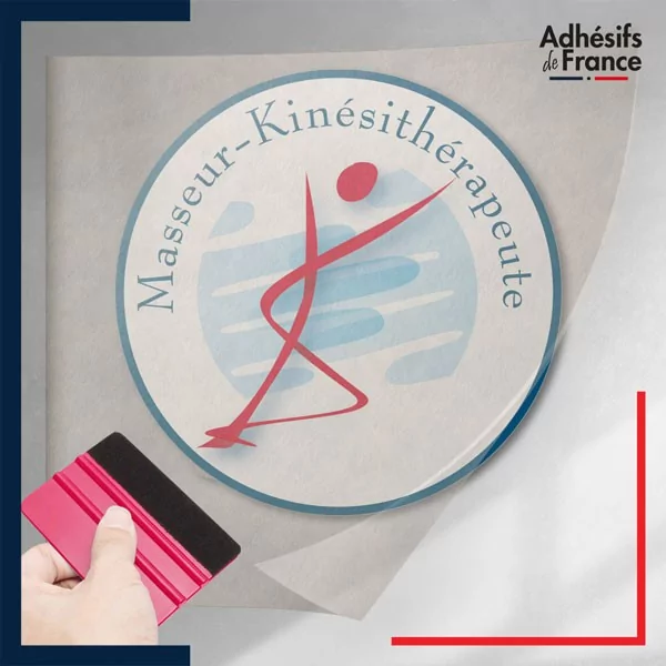 transfert adhésif masseur - kinésithérapeute