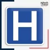 adhésif logo hopital
