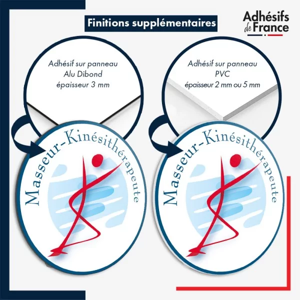 panneau adhésif masseur - kinésithérapeute
