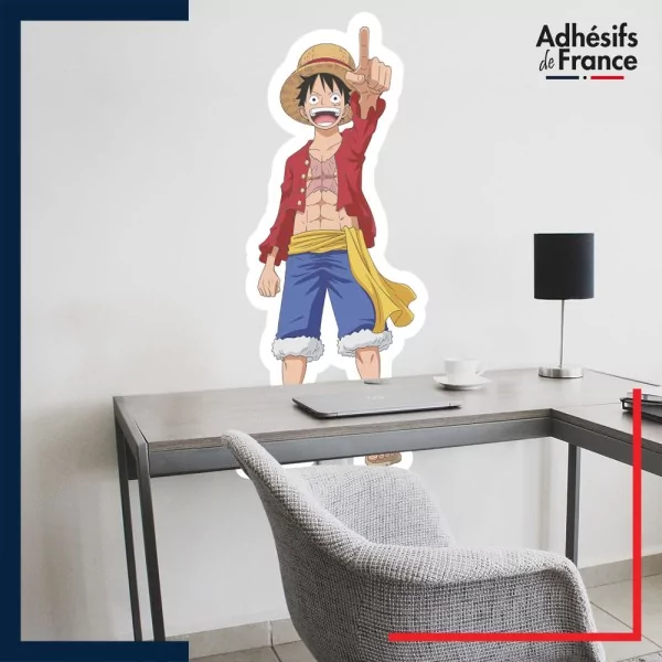 Adhésif grand format One Piece - Luffy en avant
