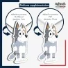 sticker sur plaque aluminium dibond ou panneau PVC Bluey - Grand-père Bob