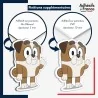 sticker sur plaque aluminium dibond ou panneau PVC Bluey - Winton