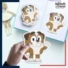 autocollant petit format Bluey - Winton
