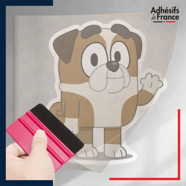 stickers sous film transfert Bluey - Winton