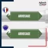 Vinyle adhésif de Tuyauterie norme NFX ou CLP - Eau - Arrosage