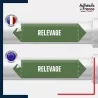 Vinyle adhésif de Tuyauterie norme NFX ou CLP - Eau - Relevage