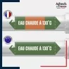 Vinyle adhésif de Tuyauterie norme NFX ou CLP - Eau chaude à 130°C