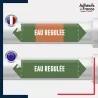 Vinyle adhésif de Tuyauterie norme NFX ou CLP - Eau régulée