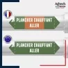 Vinyle adhésif de Tuyauterie norme NFX ou CLP - Eau - Plancher chauffant aller