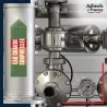 Marqueur tuyauterie norme française NFX eau - adhésif laminé colle forte - Eau surpressée