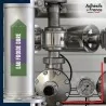Marqueur tuyauterie norme française NFX eau - adhésif laminé colle forte - Eau froide dure