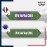 Vinyle adhésif de Tuyauterie norme NFX ou CLP - Eau rafraichie