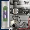 Marqueur tuyauterie norme française NFX eau - adhésif laminé colle forte - Eau rafraichie