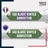 Vinyle adhésif de Tuyauterie norme NFX ou CLP - Eau glacée ventilo convecteur