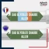 Vinyle adhésif de Tuyauterie norme NFX ou CLP - Eau glycolée chaude aller