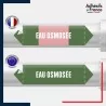 Vinyle adhésif de Tuyauterie norme NFX ou CLP - Eau osmosée