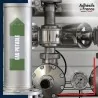 Marqueur tuyauterie norme française NFX eau - adhésif laminé colle forte - Eau potable