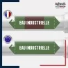 Vinyle adhésif de Tuyauterie norme NFX ou CLP - Eau industrielle