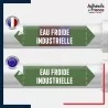 Vinyle adhésif de Tuyauterie norme NFX ou CLP - Eau froide industrielle