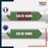 Vinyle adhésif de Tuyauterie norme NFX ou CLP - Eau de vanne