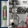Marqueur tuyauterie norme française NFX eau - adhésif laminé colle forte - Eau de rivière