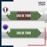 Vinyle adhésif de Tuyauterie norme NFX ou CLP - Eau de tour