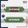 Vinyle adhésif de Tuyauterie norme NFX ou CLP - Eau résiduaire