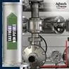Marqueur tuyauterie norme française NFX eau - adhésif laminé colle forte - Eau froide non potable