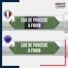 Vinyle adhésif de Tuyauterie norme NFX ou CLP - Eau de procédé à froid