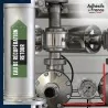 Marqueur tuyauterie norme française NFX eau - adhésif laminé colle forte - Eau de récupération retour