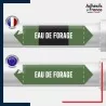 Vinyle adhésif de Tuyauterie norme NFX ou CLP - Eau de forage