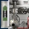 Marqueur tuyauterie norme française NFX eau - adhésif laminé colle forte - Eau de frein