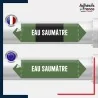 Vinyle adhésif de Tuyauterie norme NFX ou CLP - Eau saumâtre