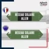 Vinyle adhésif de Tuyauterie norme NFX ou CLP - Eau - réseau solaire aller