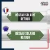 Vinyle adhésif de Tuyauterie norme NFX ou CLP - Eau - réseau solaire retour