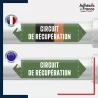 Vinyle adhésif de Tuyauterie norme NFX ou CLP - Eau - circuit de récupération
