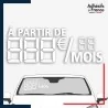 Kit de chiffres digitaux adhésifs mensualités  à partir de coloris blanc