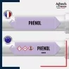 Vinyle adhésif de Tuyauterie norme NFX ou CLP - Acide - Phénol