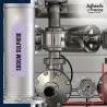 Marqueur tuyauterie norme française NFX acide - adhésif laminé colle forte - Sodium sulphide