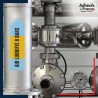 Marqueur tuyauterie norme française NFX air - adhésif laminé colle forte - Air lubrifié 6 bars