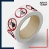 rouleau étiquettes norme iso 7010 interdiction aux personnes portant un pacemaker