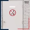 sticker autocollant norme iso 7010 objets métalliques ou montres interdits