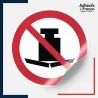 sticker autocollant norme iso 7010 charge lourde interdite