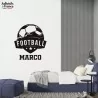 Sticker Football crampon avec prénom personnalisable