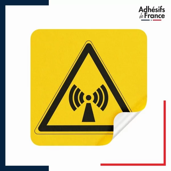 sticker autocollant danger radiations non ionisantes