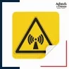sticker autocollant danger radiations non ionisantes